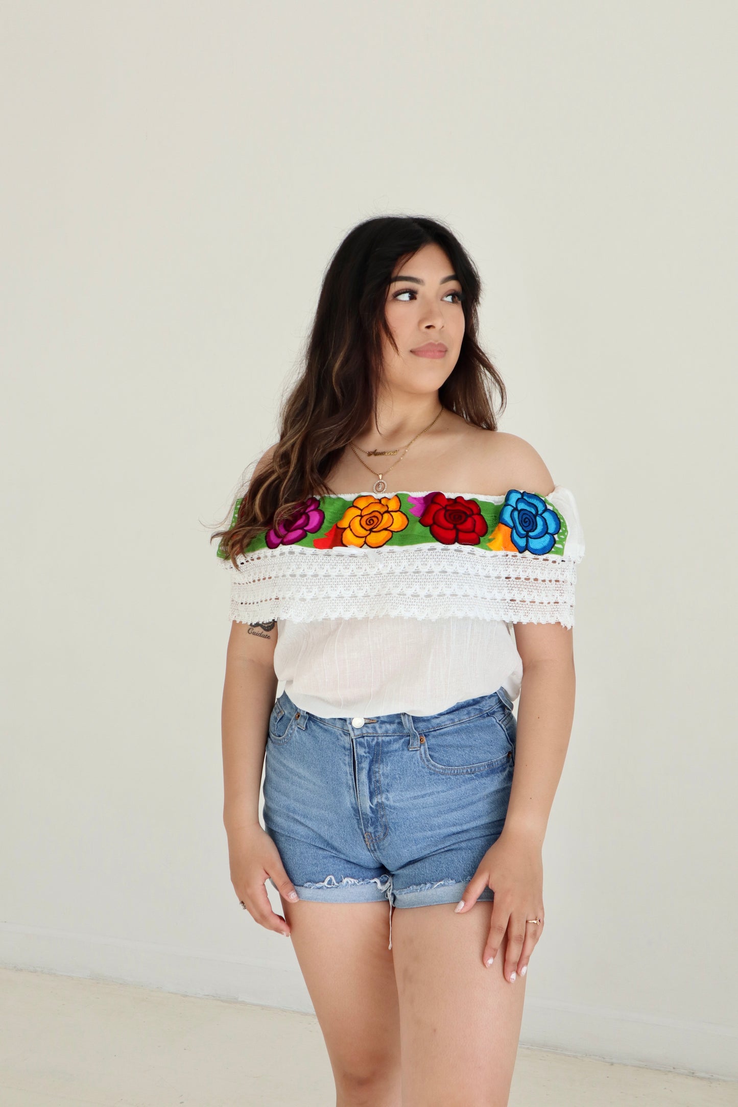 Off the shoulder blouse