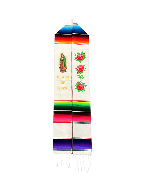 Class of 2024- Virgencita with Roses (white)
