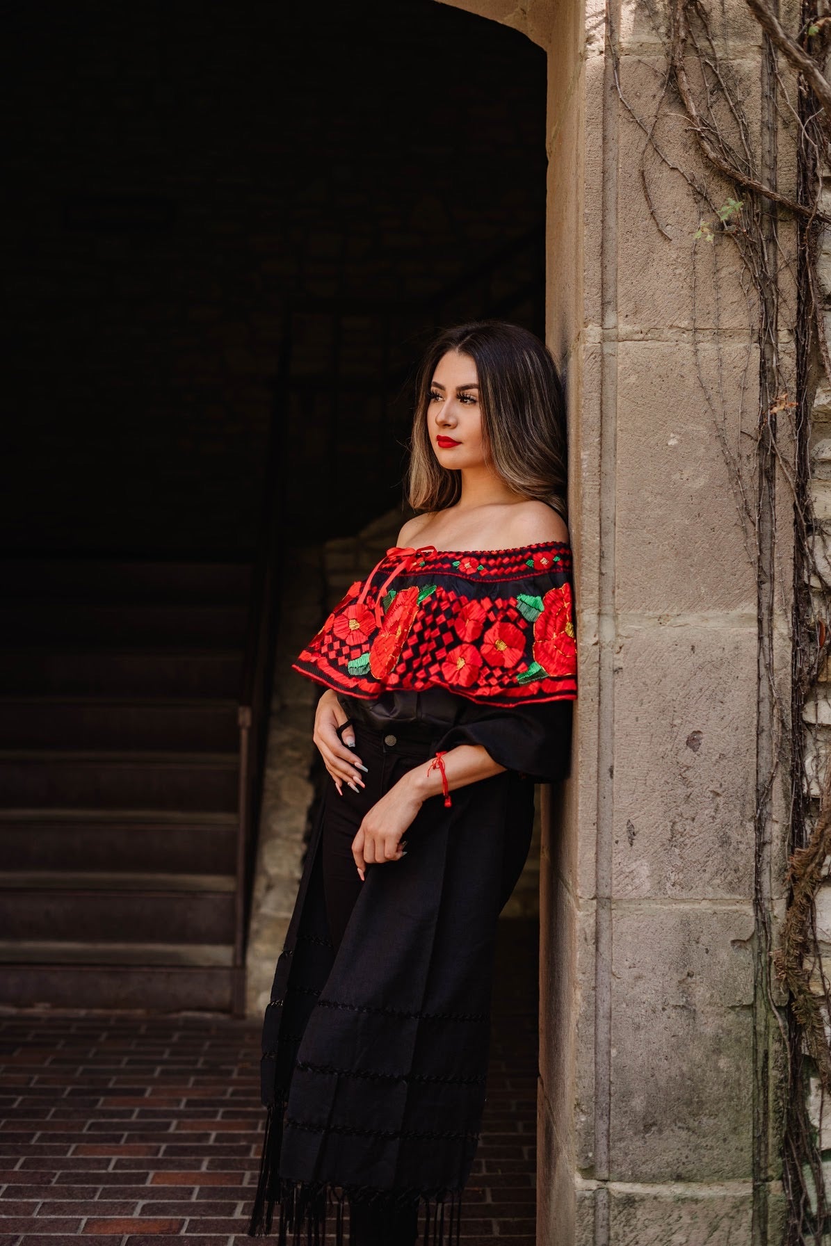 Chiapas Blouse- Rojo